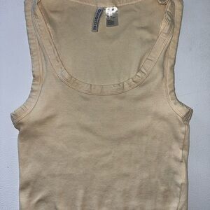 H&M Light Beige Ribbed Tank Top
